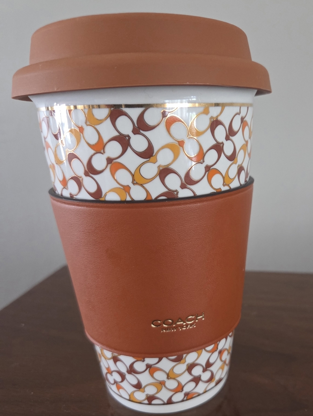 Coach Signature Ceramic Travel Tumbler